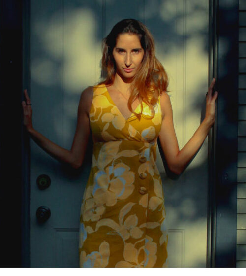 Goldenrod Bloom Sheath — vintage 1960s